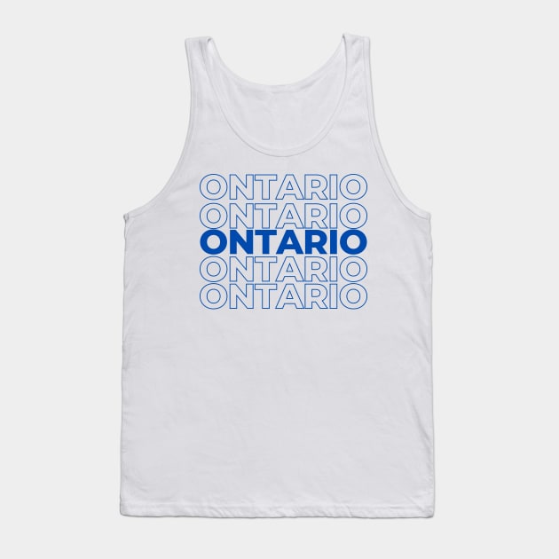 ONTARIO Tank Top by stickersbyjori